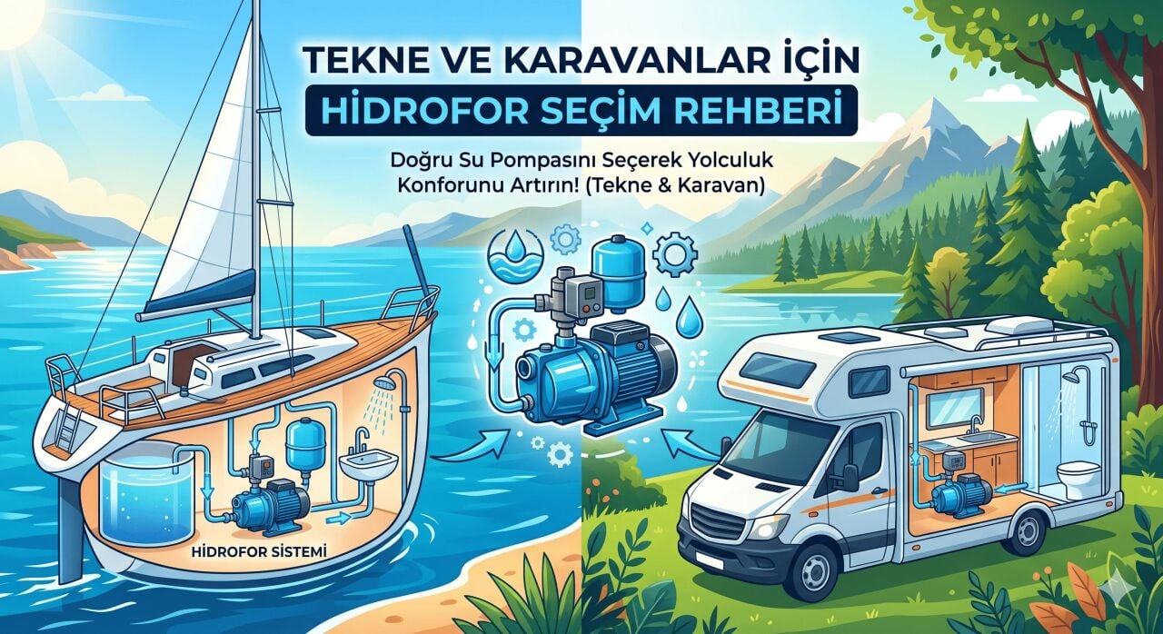 Tekne ve Karavanlarda Hidrofor Seçimi: Doğru Basınç, Keyifli Seyahat!