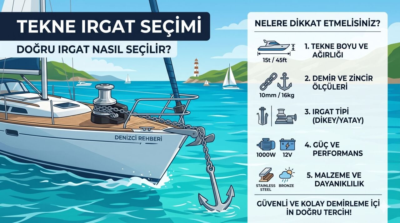 Tekne Irgat Seçimi: Güvenli ve Kolay Demirleme Rehberi