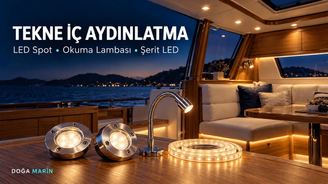 Tekne İç Aydınlatma Rehberi: 12V LED Spot, Okuma Lambası ve Şerit LED