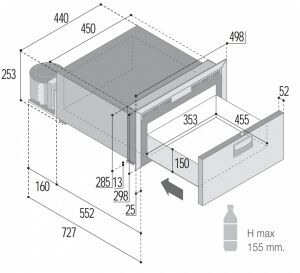 Vitrifrigo dondurucu. DW35 BTX.