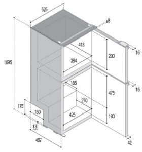 Buzdolabı/Dondurucu. Model DP150i