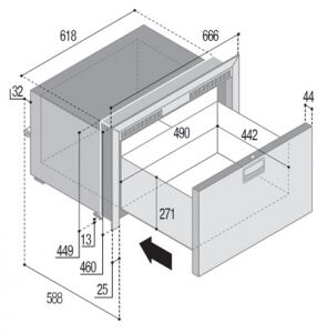 Vitrifrigo dondurucu. DW70 BTX OCX2.