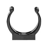Plastic Support Clip, Ø19mm, Black
