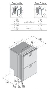 Hepsi Bir Arada Buzdolabı. Model DRW180A