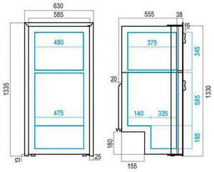 Donduruculu buzdolabı. Model DP2600iX OCX2