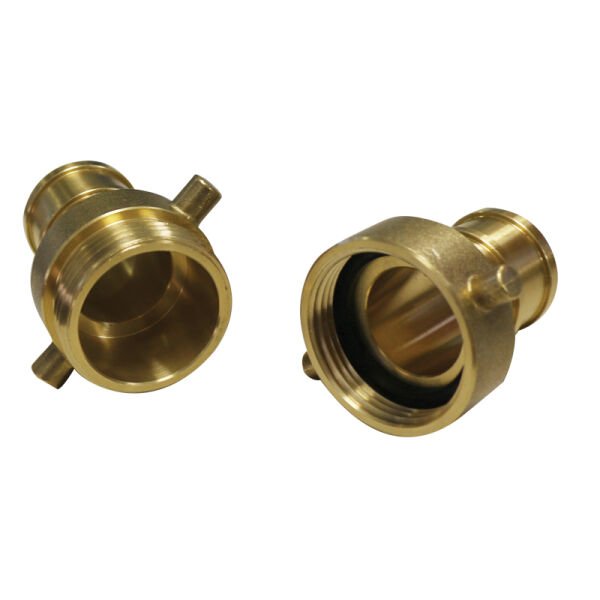 LALIZAS Fire Hose Coupling, NST Pin Lug 2'' Brass (Set)