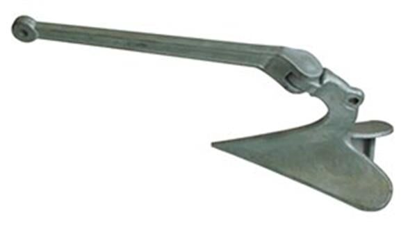 Pulluk tipi çıpa, galvaniz 7KG
