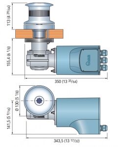 Quick Tumbler Capstan 1000W 12V