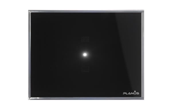 Planus Siyah Full Glass Touch Panel 2 Butonlu