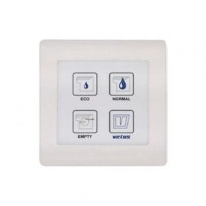 Su geçirmez elektronik kumanda paneli. Vetus TMW tuvalet için