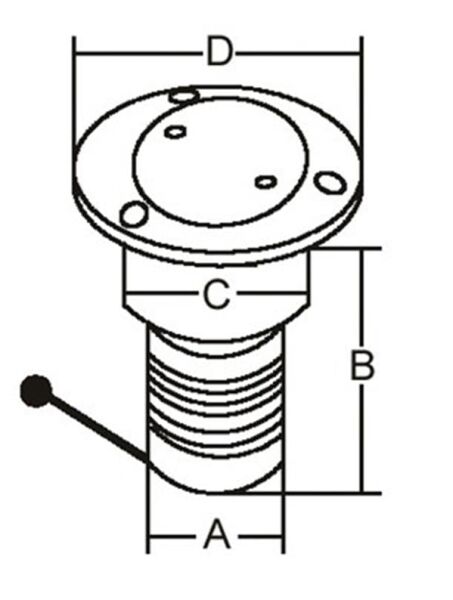Paslanmaz Çelik Benzin Dolum ağızı 38mm