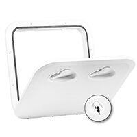 TOP LINE Hatch Kilitli, Beyaz, 370x375mm