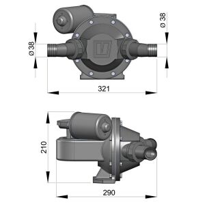 Vetus Pis Su/Sintine Pompası 12V 6A