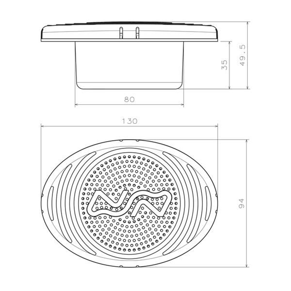 NUOVA RADE PLASTİK GÖMME KORNA, 12V
