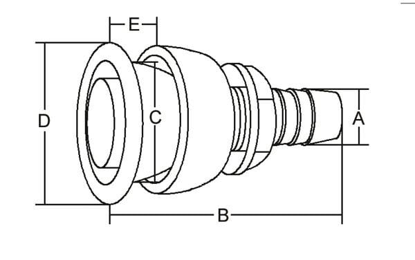 Tank havalandırma gömme 1/2''