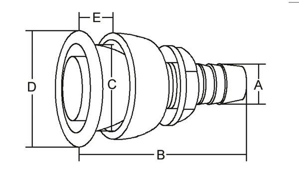 Tank havalandırma gömme 3/4