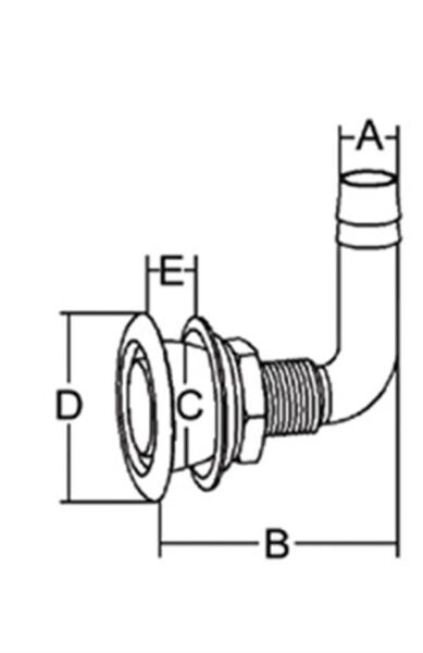 Tank havalandırma gömme 5/8