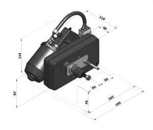 Exalto 232BD Serileri MD1 Silecek Motoru