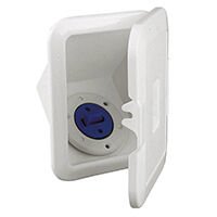 Case w/Deck Filler f/Diesel, w/Lid, Ø38mm Hose, White