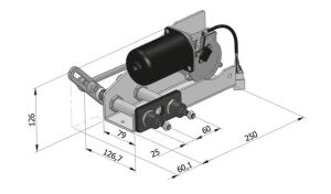 Exalto 255BS Serisi HD1 Silecek Motoru