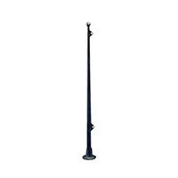 Flag Staff, w/Vert. & Horiz. Base, L.290mm, Black