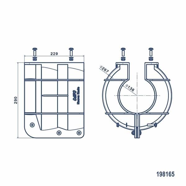 NUOVA RADE PERVANE KORUYUCU, 9-25 HP, Ø23CM, SARI
