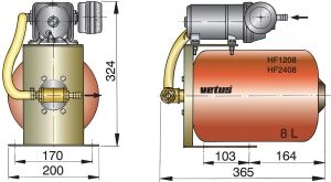 Vetus Yüksek Hacimli Hidrofor Sistemi 12V
