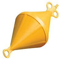 Mooring Buoy Bi-Conical, Plastic, Ext.Ø280mm, Yellow