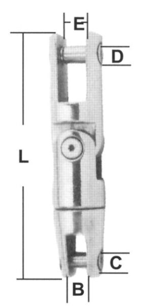 Çapa Zincir Bağlantı Konnektörü, Inox 316, 6&8 mm zincir için