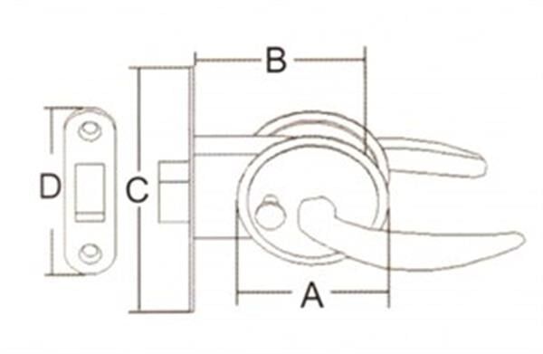 Kapı kilidi A62 92MM