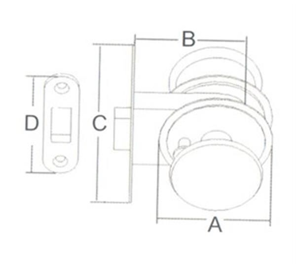 Kapı kilidi 62 92MM