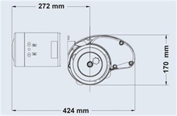 Maxwell RC-10 1000W 12V 8mm Tambursuz Dik Irgat