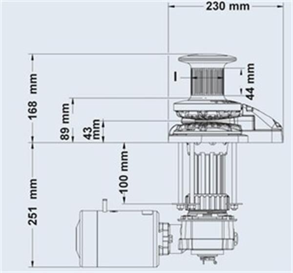 Maxwell RC-10 1000W 12V 8mm Tamburlu Dik Irgat
