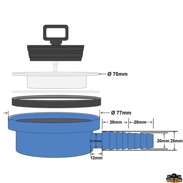 CAN LP1800 Lavabo Süzgeci
