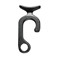 Hook for Fender, on Ø20-22mm Rail, 85x38mm, White
