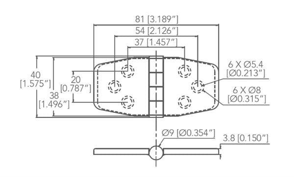 Kapaklı Menteşe 40X81mm