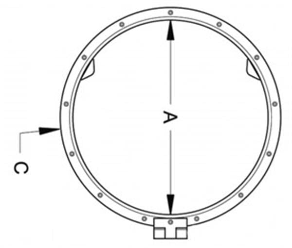 Yuvarlak modern hatch 419mm
