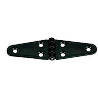 Hinge Polyamide, Double Oval, 145x40x4.5mm, White