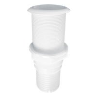 Thru-Hull Threaded 1 ½'' ,f/Hose Ø45mm, L.86mm,White
