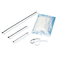 Plastic Ties 140x3,6mm max D.28mm, 100 pcs, Black