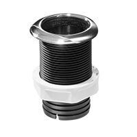Thru-Hull w/Inox Flange 1 ½'',w/Hose Barb Ø45mm, L117mm