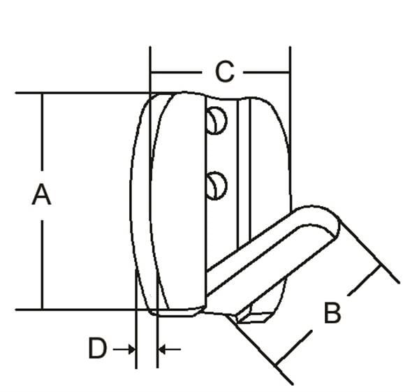 Elbise Askısı 50x28 mm.