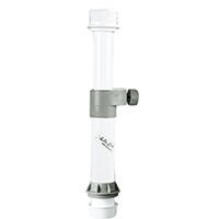 Table Pedestal Telesc. Alum. Ø60x 380-600mm, White
