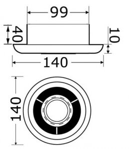 Led spot lambalı aspiratör