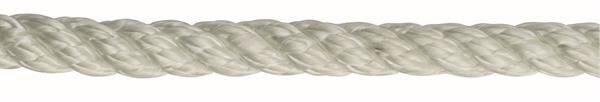 Polyester örgü halat, beyaz, 20mm