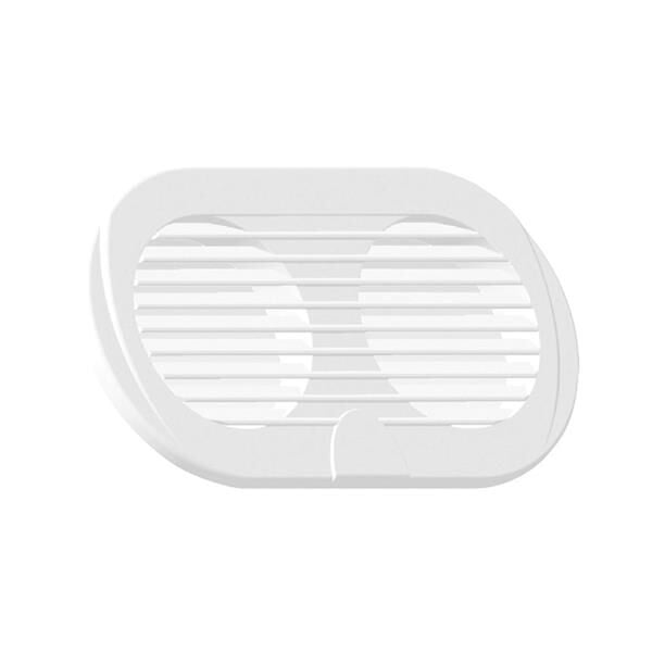 PLASTİK HAVALANDIRMA, Ø3'', 195X105mm, BEYAZ. İKİLİ