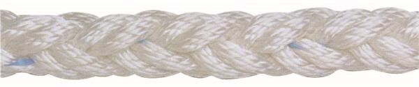 Beyaz polyester 8 kollu halat, 14mm