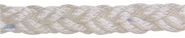 Beyaz polyester 8 kollu halat, 20mm