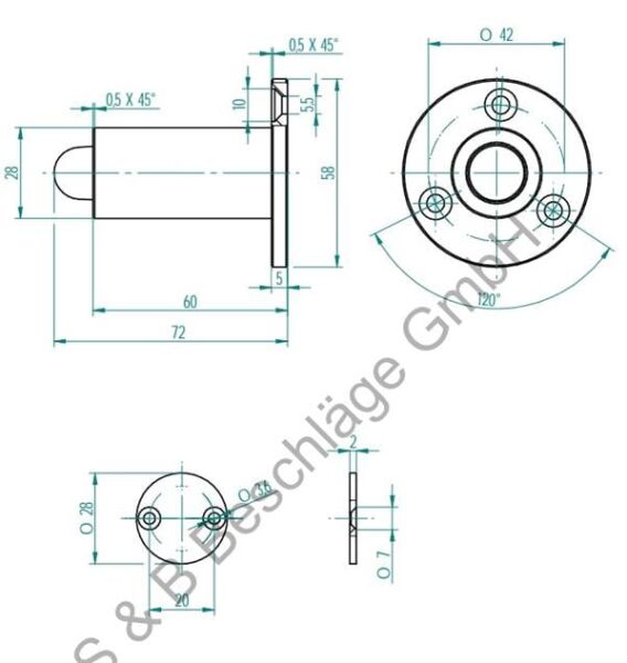 Sub&Beschlage Kapı Stoperi