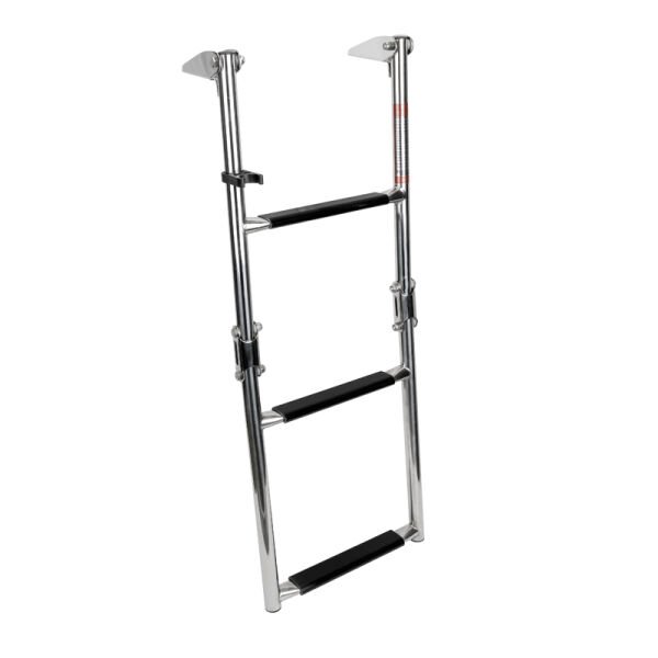 Platformlu Merdiven, 2+2 basamak, Inox 316, ø22mm, 276x740mm